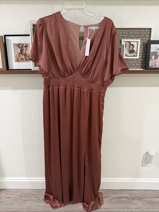 Baltic Born Dresses & Skirts - Baltic Born Rust Maxi Dress with V-Neck
